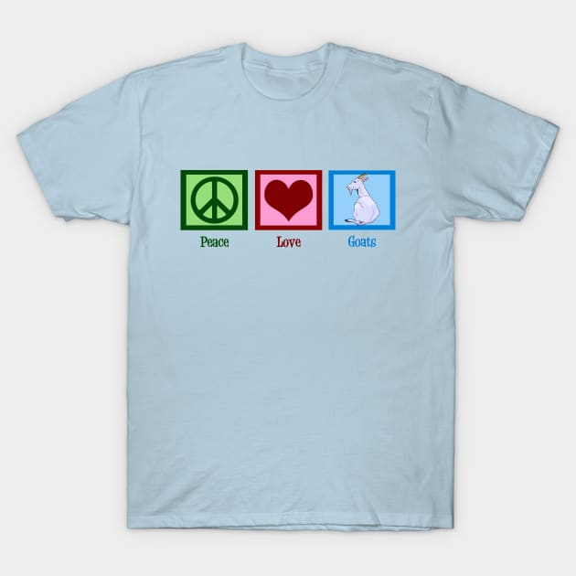 Cute Peace Love Goats T-Shirt by epiclovedesigns